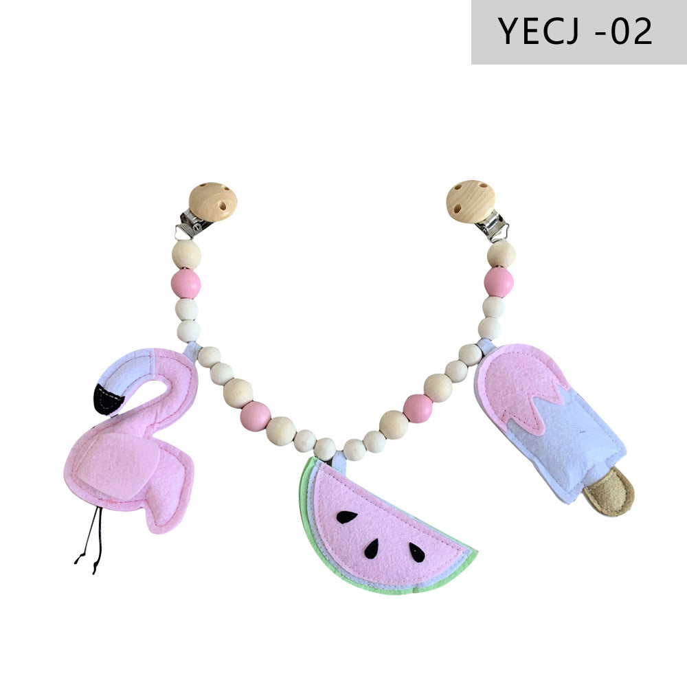 Stylish pacifier clip and teething accessory