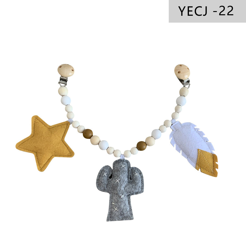Stylish pacifier clip and teething accessory