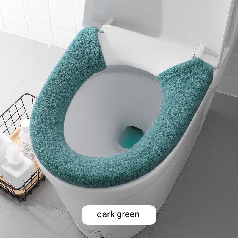 Stylish black rabbit toilet seat cover
