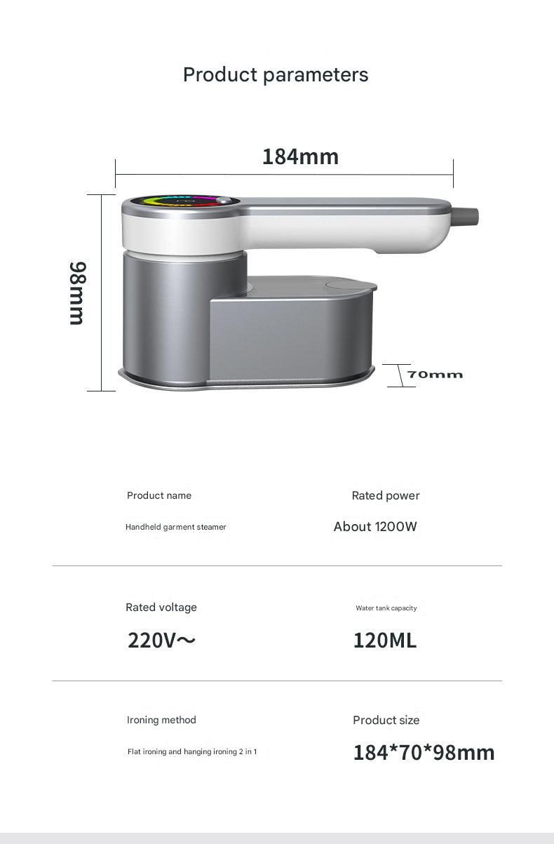 Compact steam iron on display