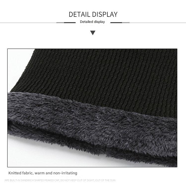 unisex knitted winter beanie in black