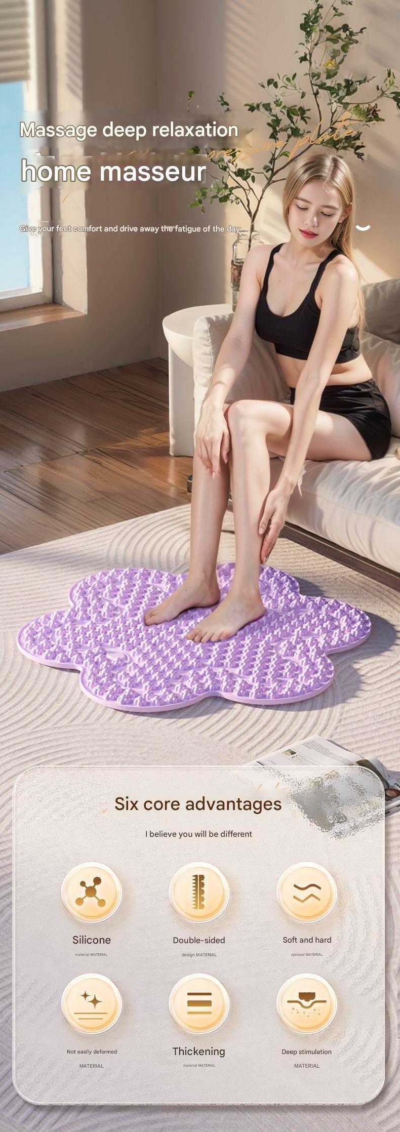 Dual-Sided Comfortable Acupressure Mat Image 1