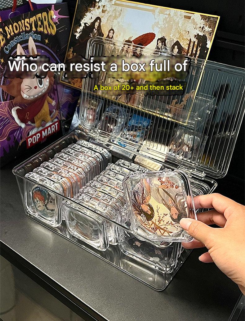 Clear acrylic display box for collectibles