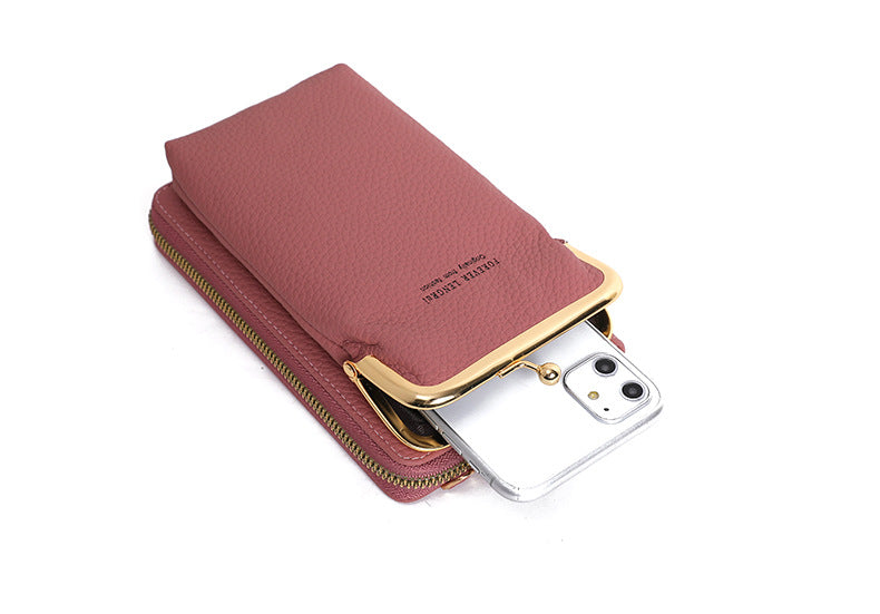 Stylish Mini Women's Phone Wallet Bag - Front View