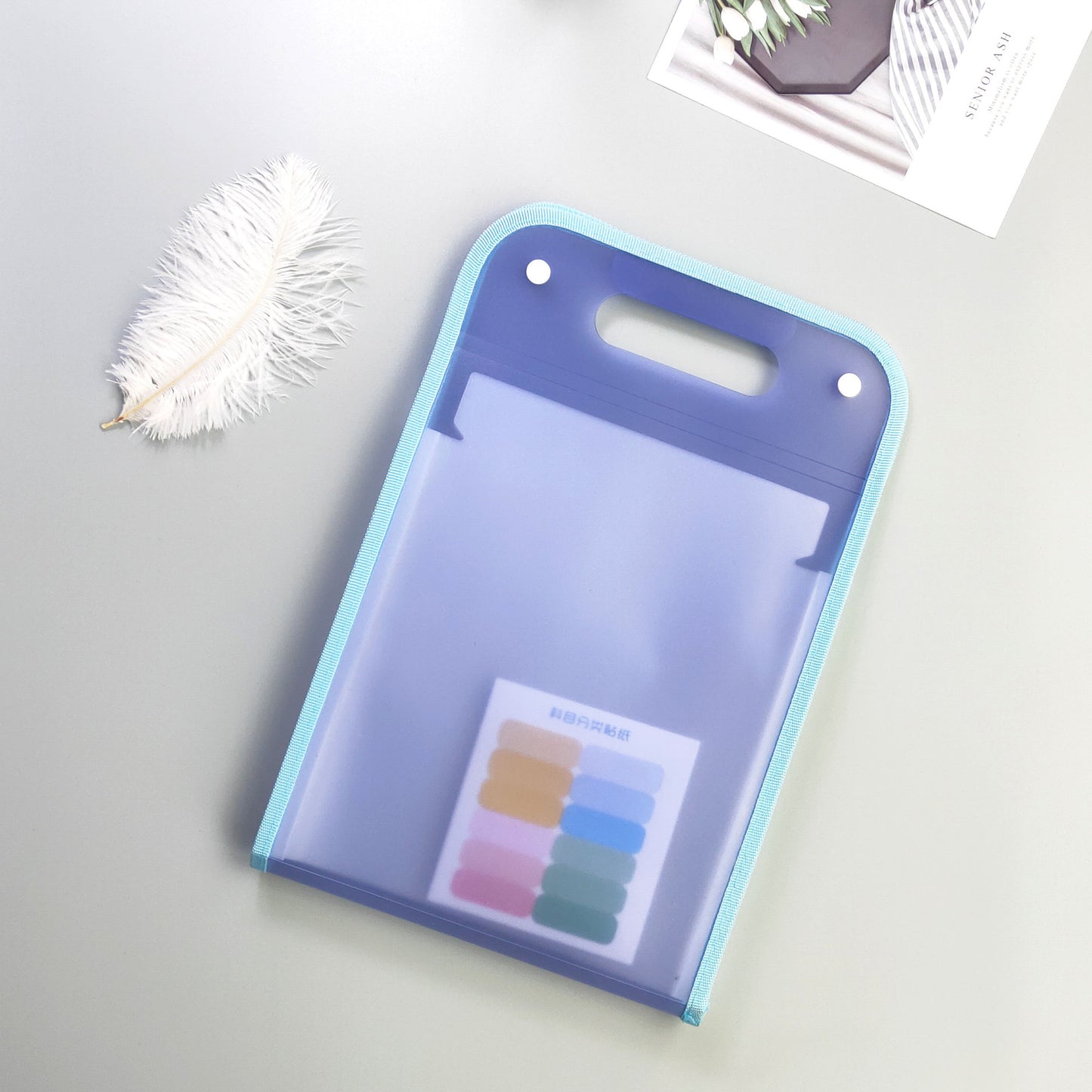large capacity plastic file holder