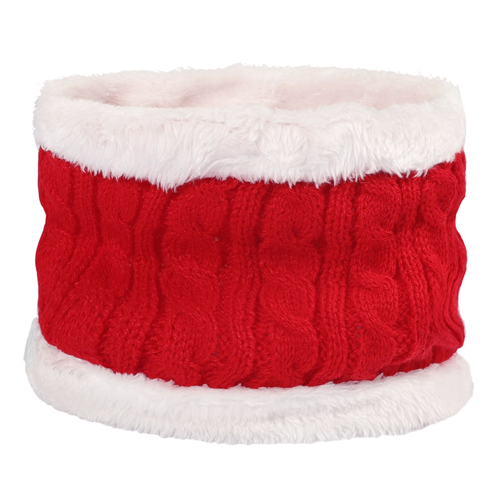 Colorful pom-pom knit hat for children
