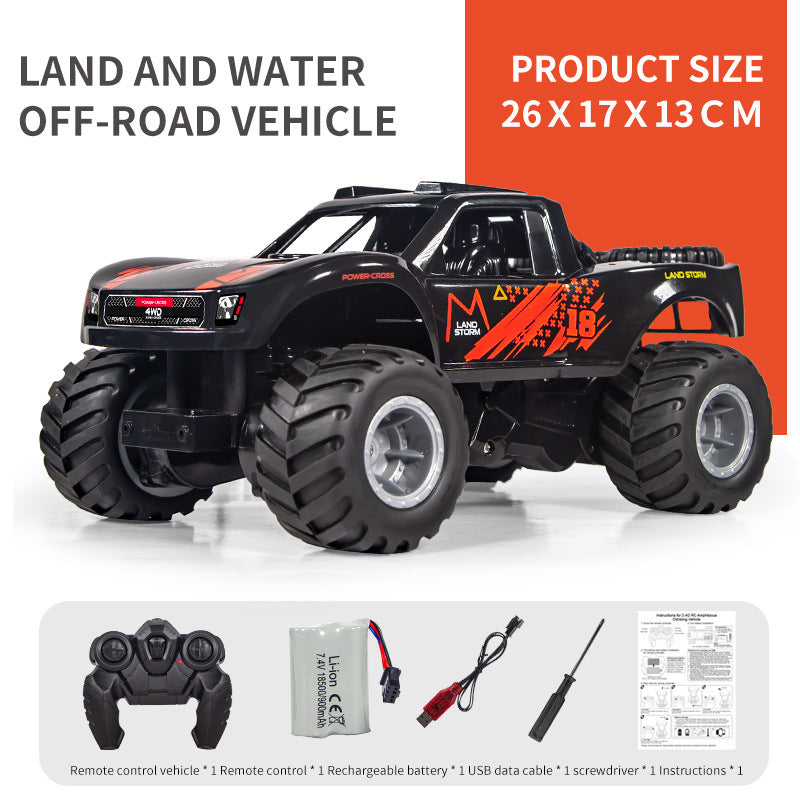 amphibious remote control car on grass