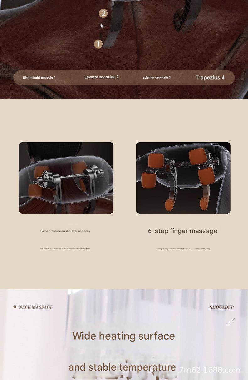 Rechargeable shoulder massager in beige