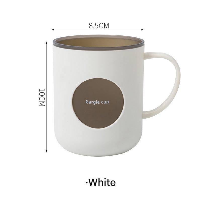 Durable plastic toothbrush mug for everyday use