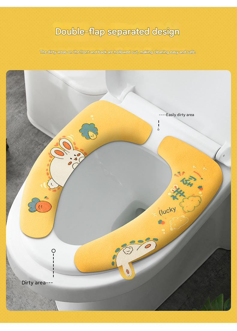 Wealthy cat design toilet seat cover