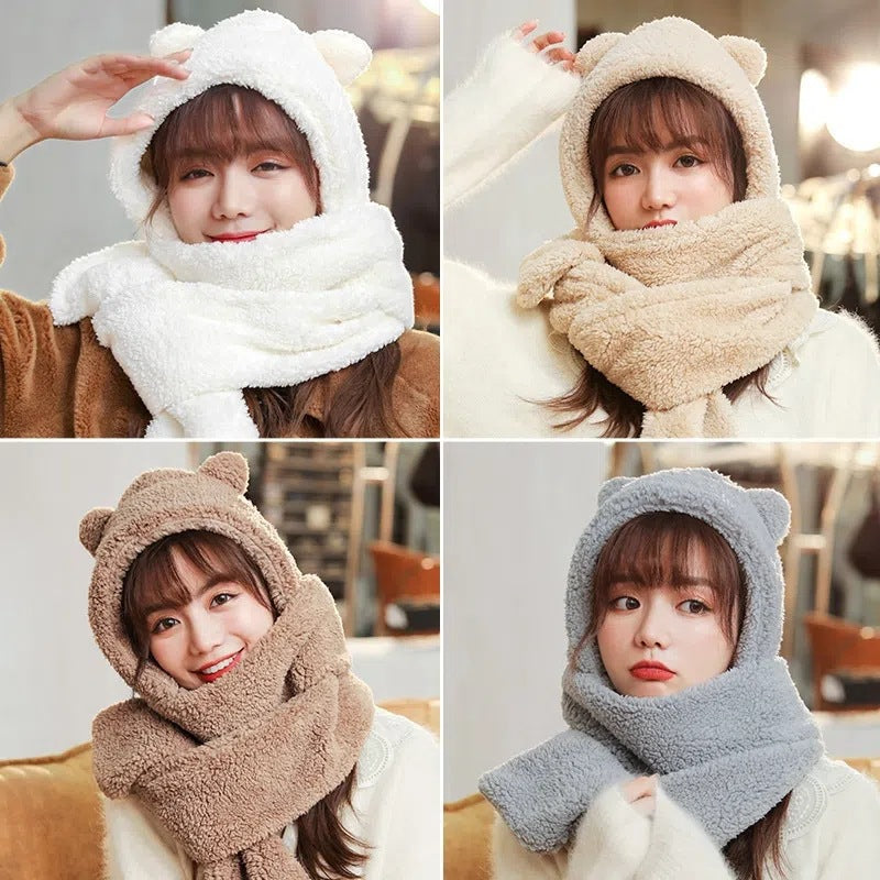 Cute winter neck gaiter with earmuffs - image 3