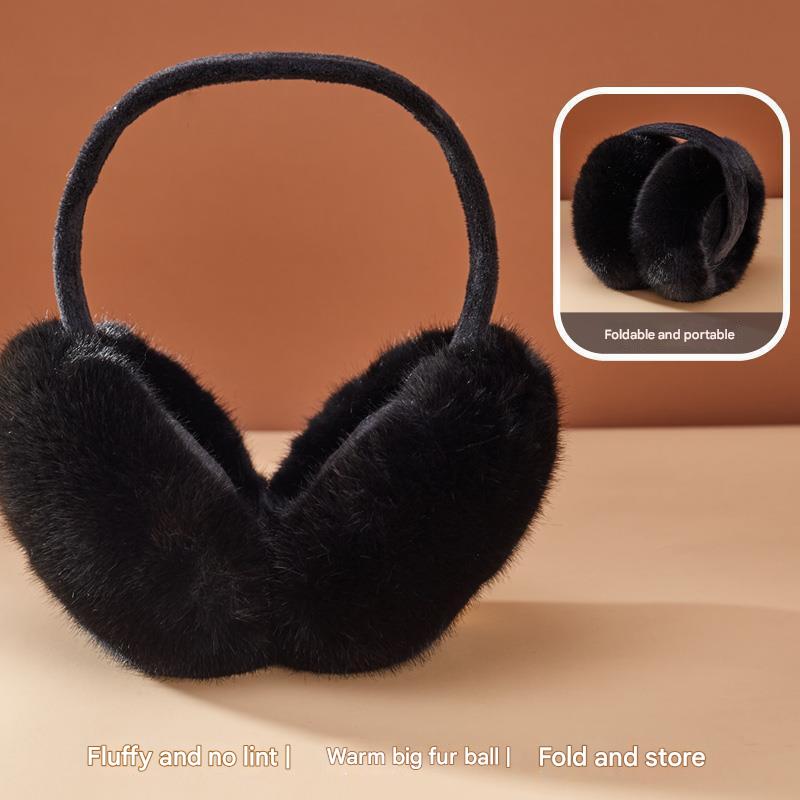 White warm ear muffs for women