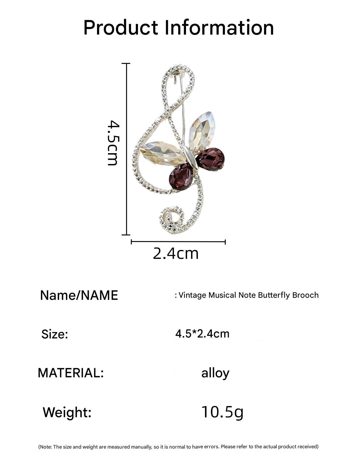 Vintage Butterfly Crystal Brooch 1