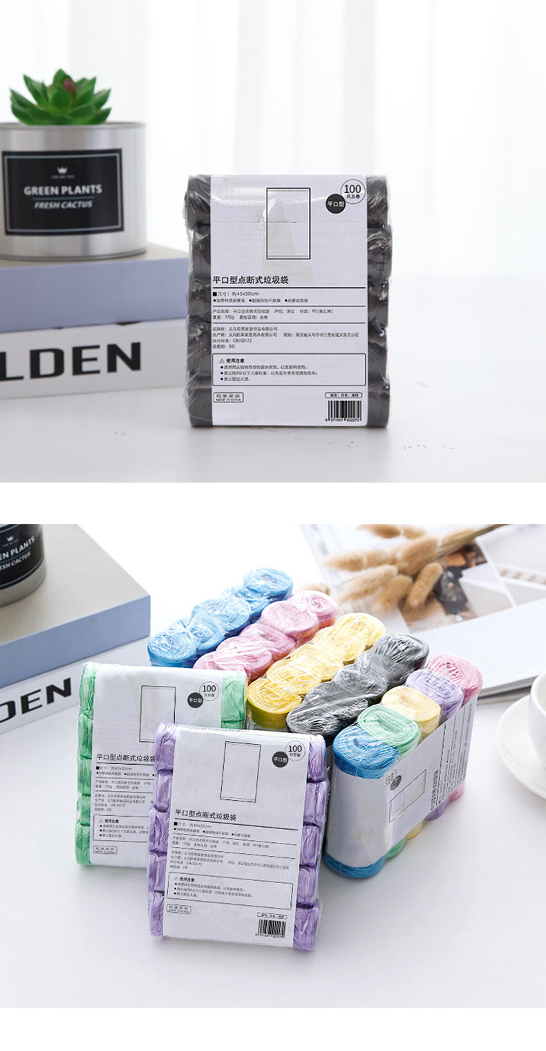 Heavy-duty colorful kitchen trash bags image