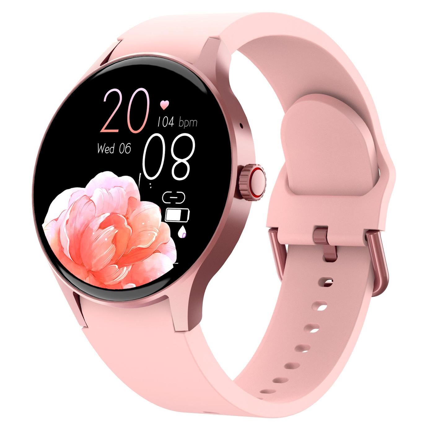 Smart Bluetooth fitness watch with heart rate monitoring