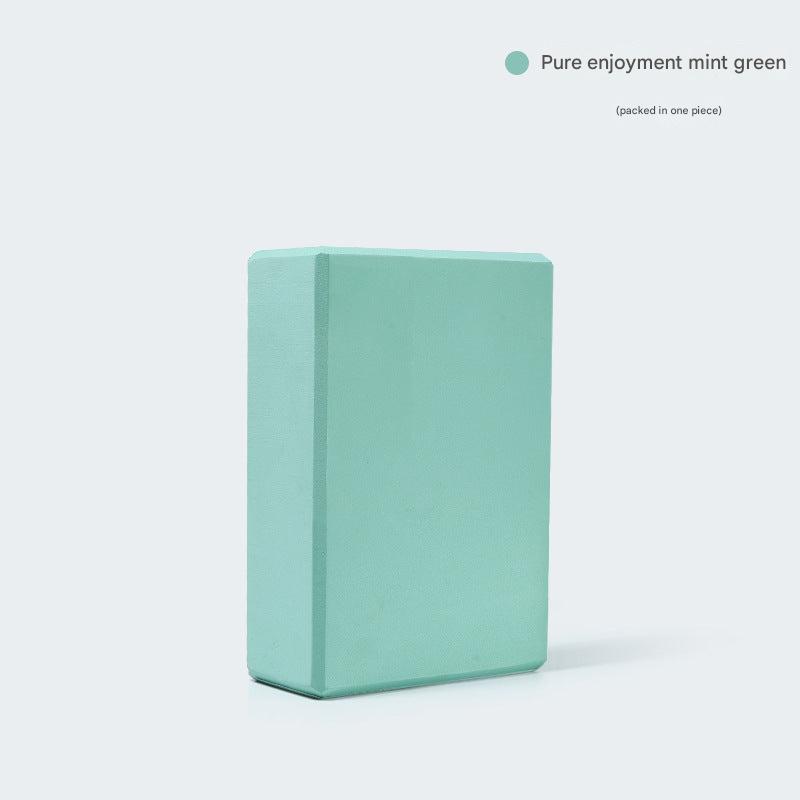 Mint Green yoga brick for stability