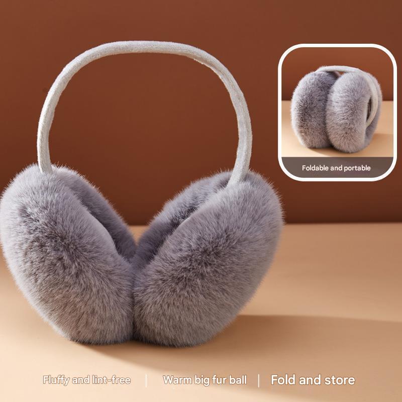Winter ear muffs in beige color