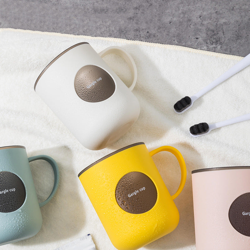 Chic vibrant cup for toothpaste and toothbrush storage
