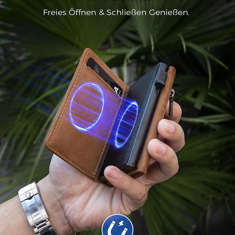 RFID wallet for men in black color