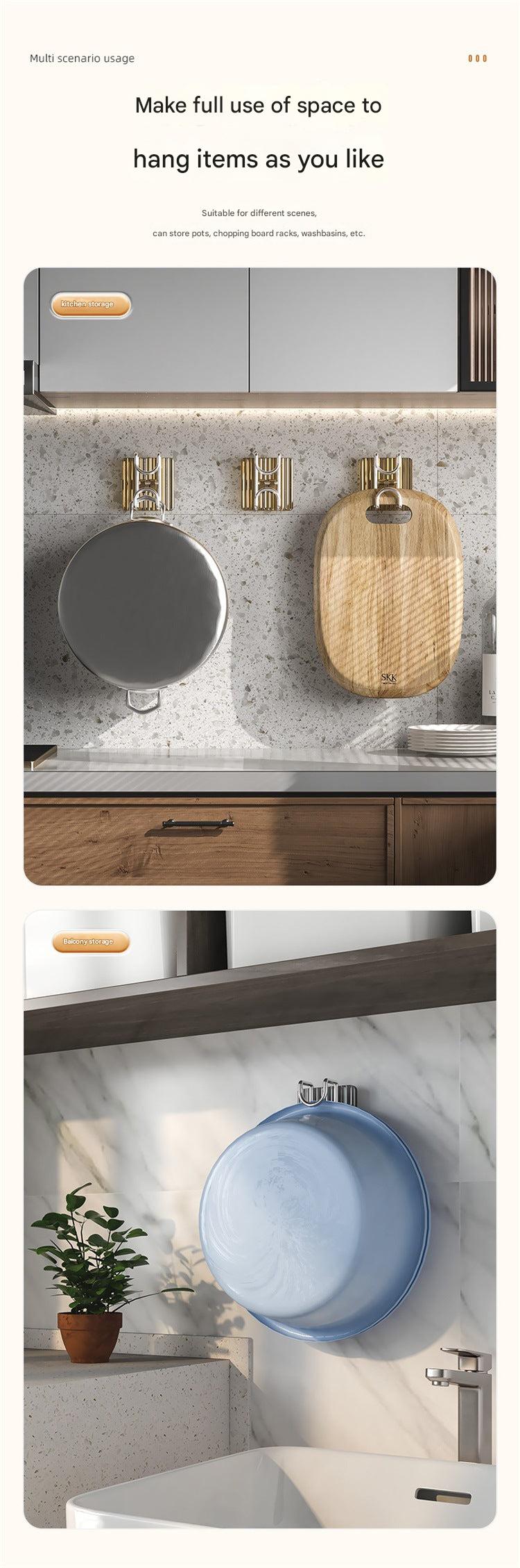 Space-saving bathroom hook image 2