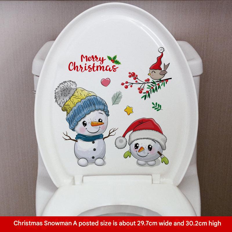 humorous Santa bathroom decor 9