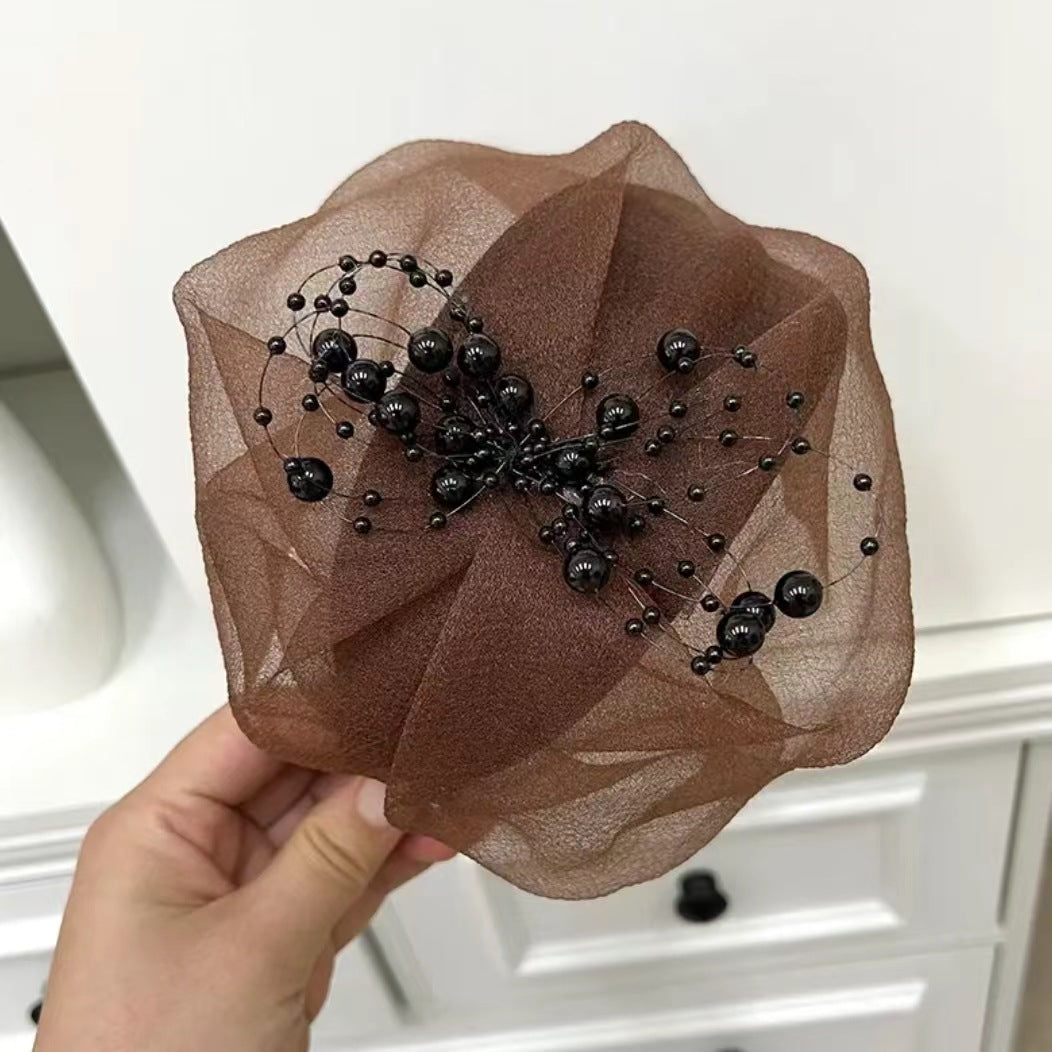 Stylish breathable half hat purple