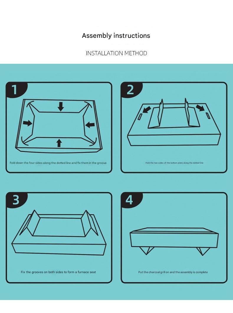 Portable disposable BBQ grill image 1