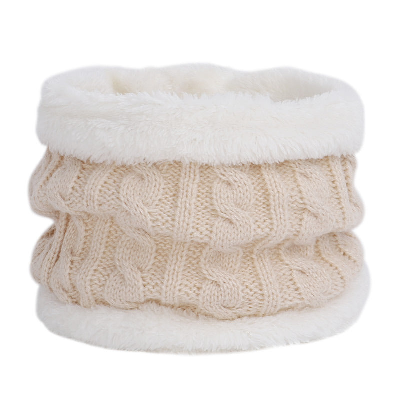 Colorful pom-pom knit hat for children