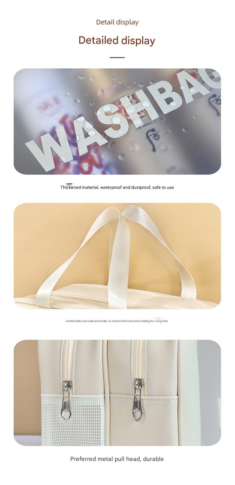 Large Capacity Wet-Dry Toiletry Bag in Black