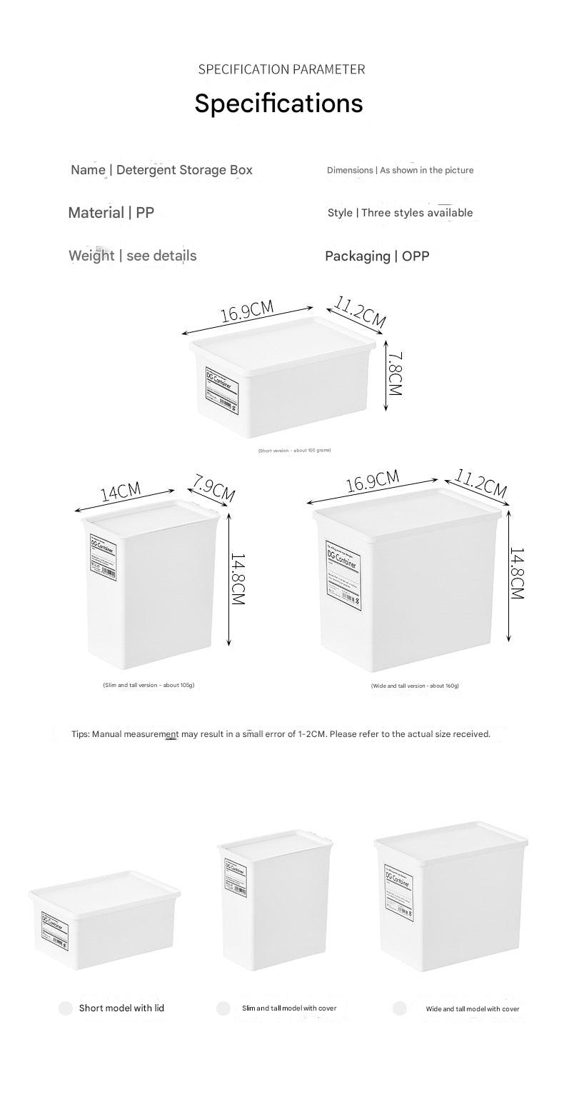 Japanese laundry powder storage container image 1