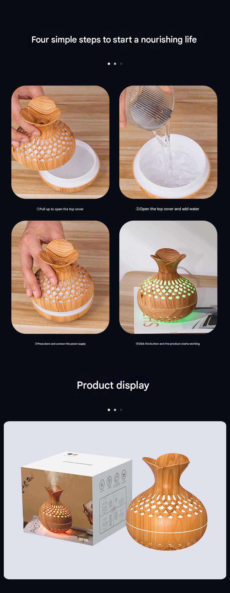 HoliHey wood grain humidifier image 1