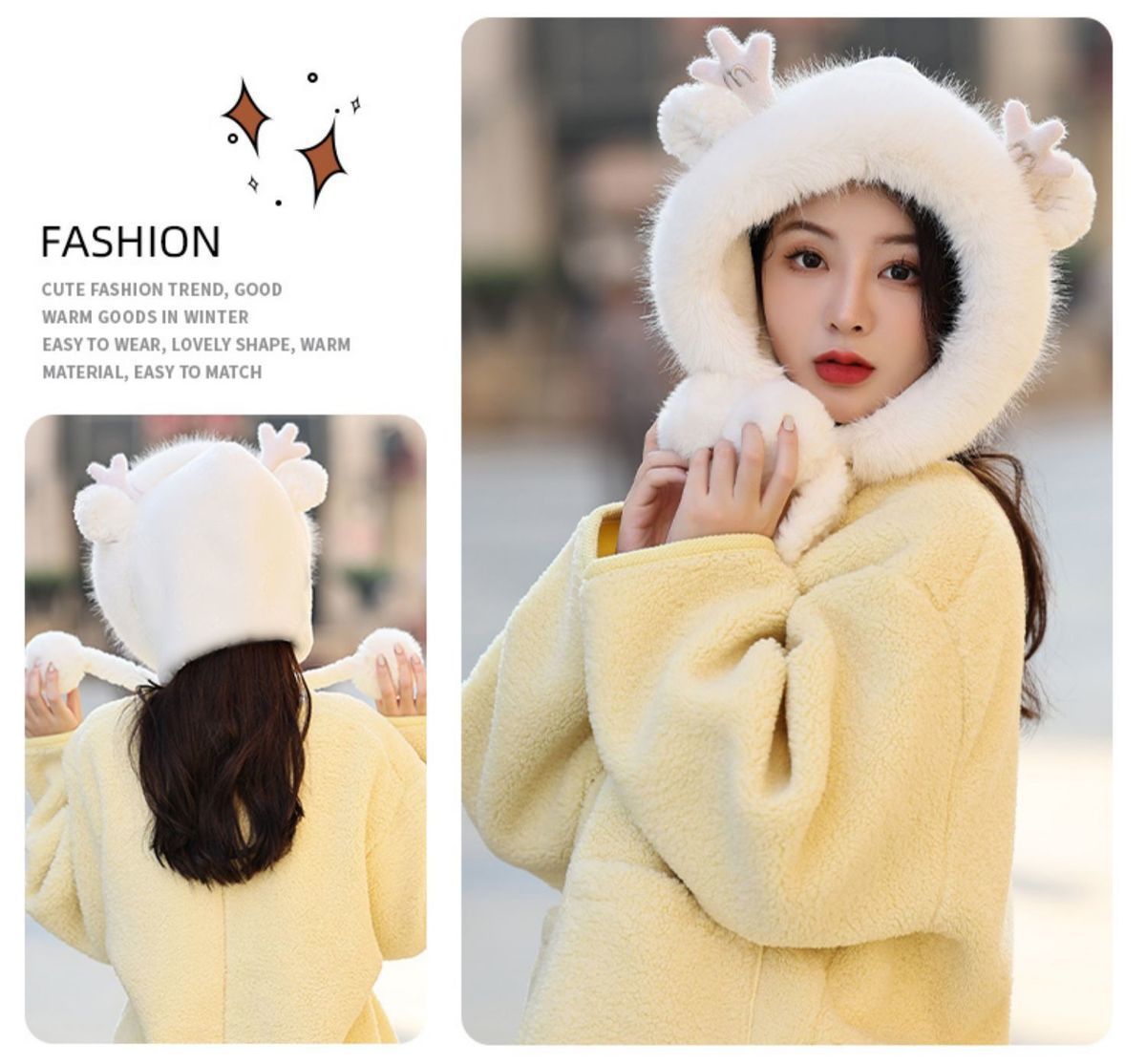 Colorful plush hats for winter fashion - image 6