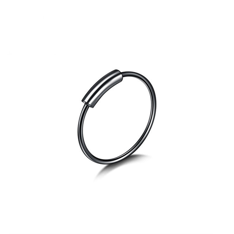 geometric stainless steel nose ring