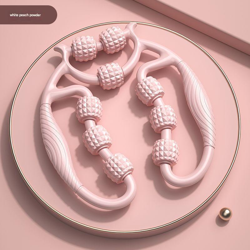 Leg massager in peach pink color