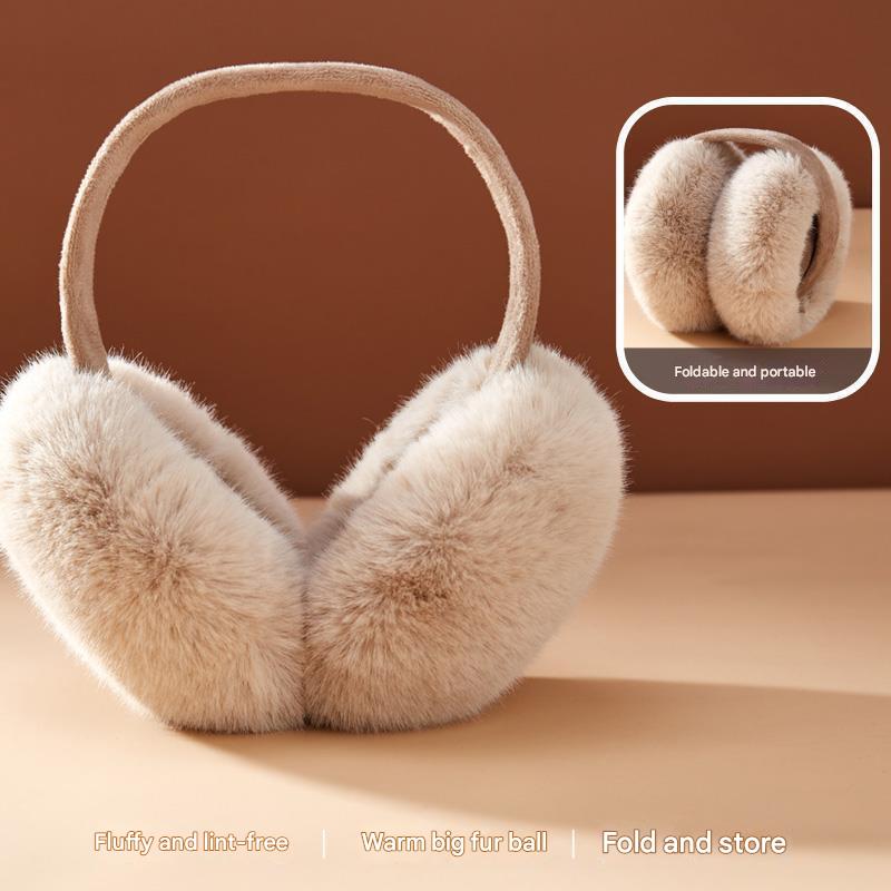 Cozy gray ear muff for outdoor
