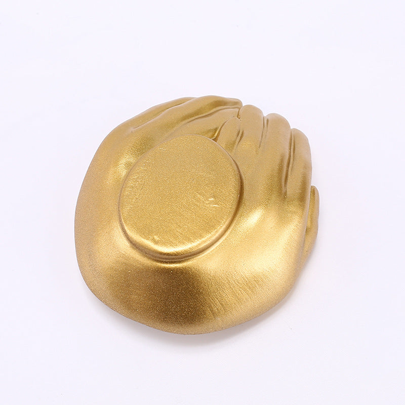 heart hand resin ornament