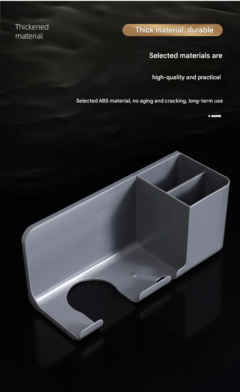 Durable plastic hair dryer holder