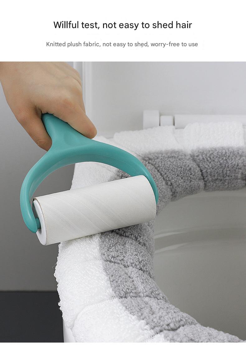 Waterproof toilet seat cover in gray color