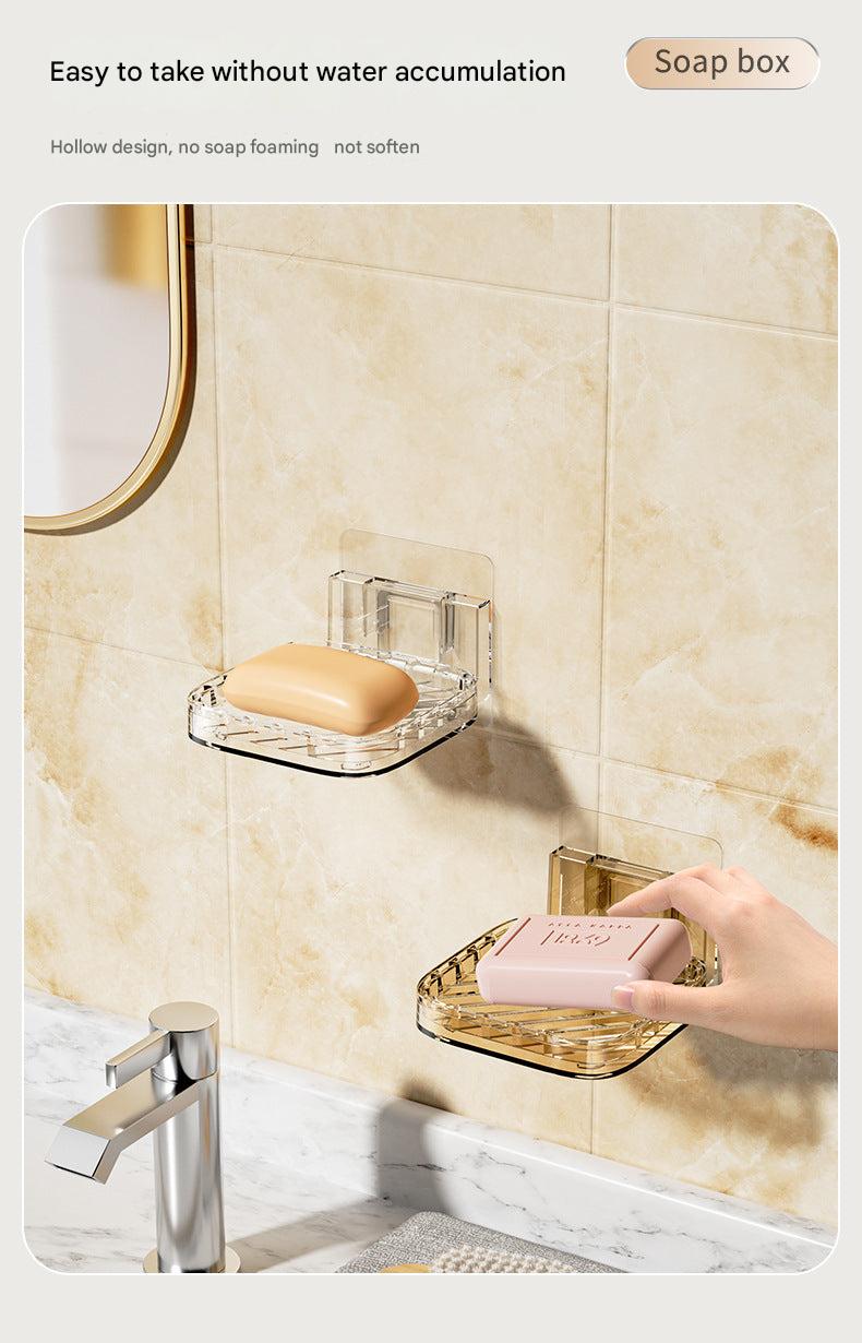 Transparent white soap dish image 4
