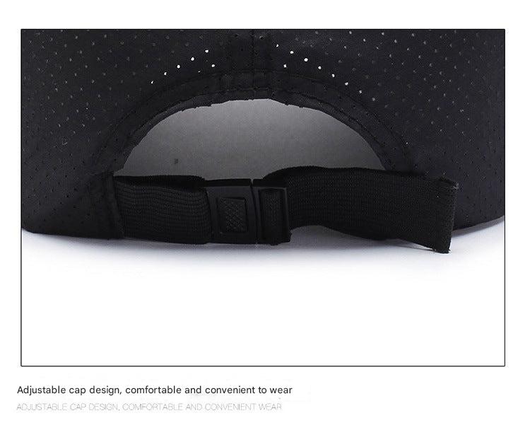 Men's quick-dry baseball cap in black