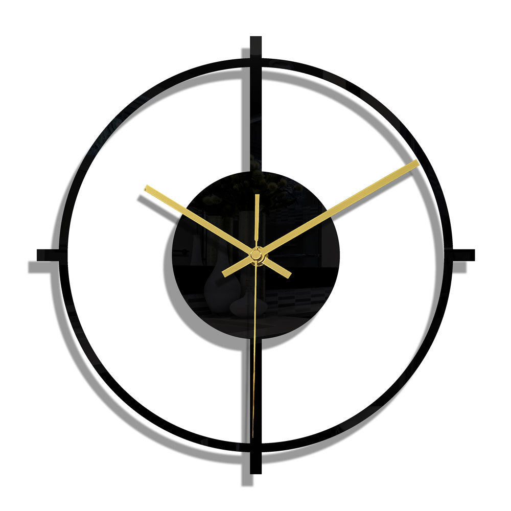 3mm thin black aesthetic wall clock for home