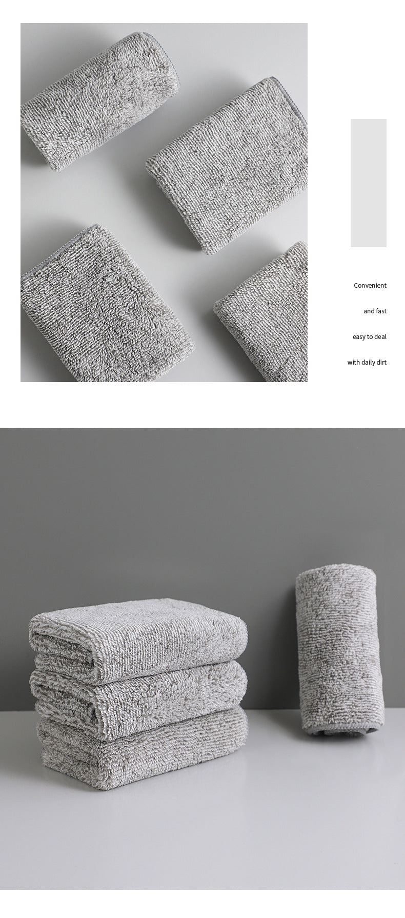 Bamboo charcoal cleaning cloth image 1