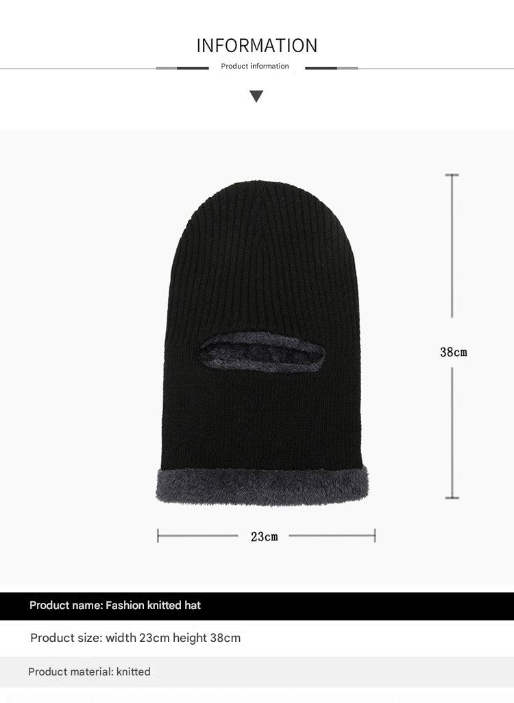 unisex knitted winter beanie front view