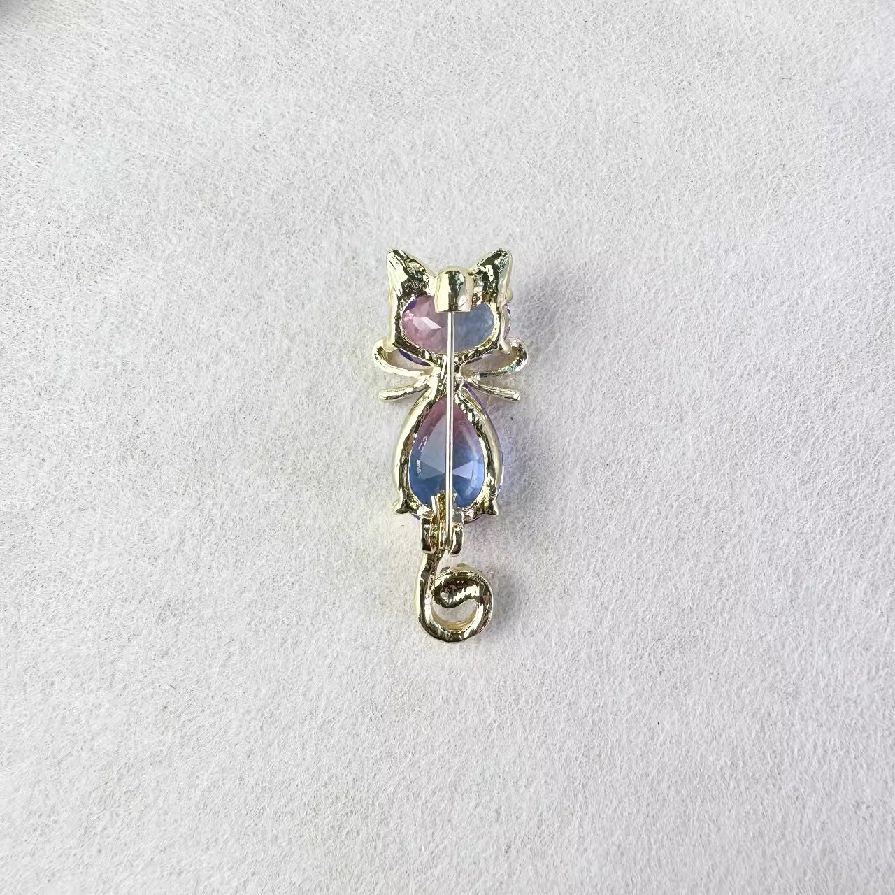 Colorful Cat Brooch Pin - Image 1