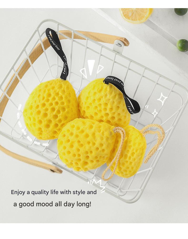 Japanese honeycomb bath sponge ball for kids image 1