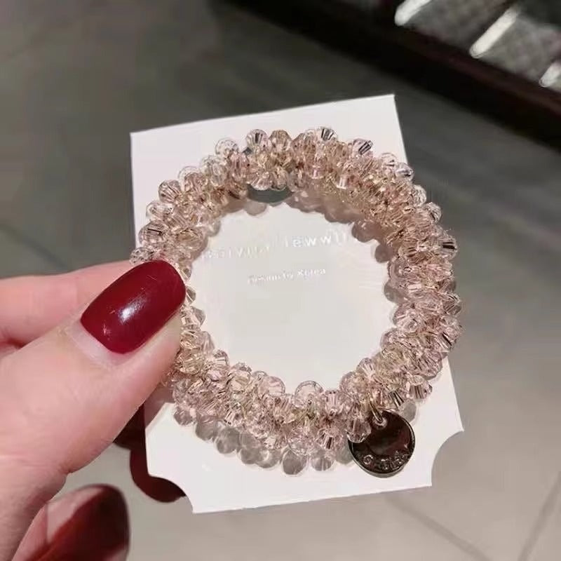 Chic Korean Pearl Hair Tie Bracelet Image 1