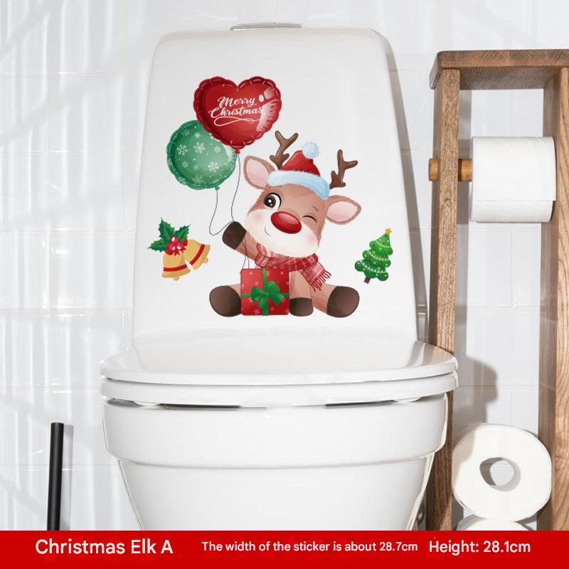 fun Christmas toilet sticker 3