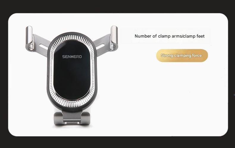 Universal car phone mount installed in car air vent