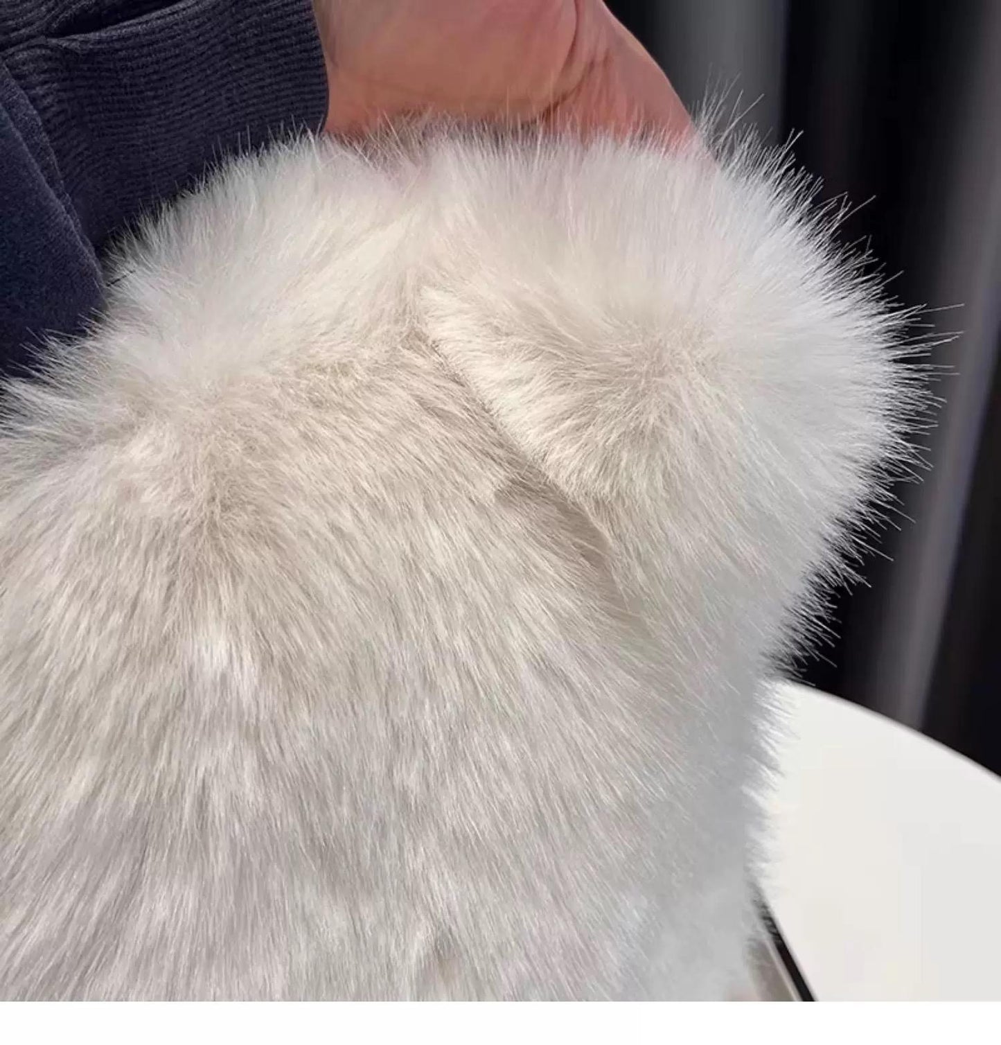 Cute plush winter hat with bear ears image 1