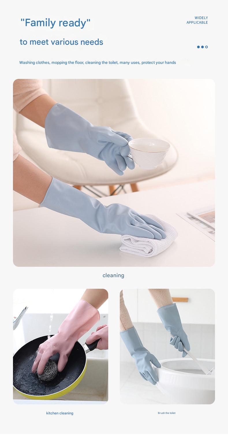 Thick waterproof cleaning gloves